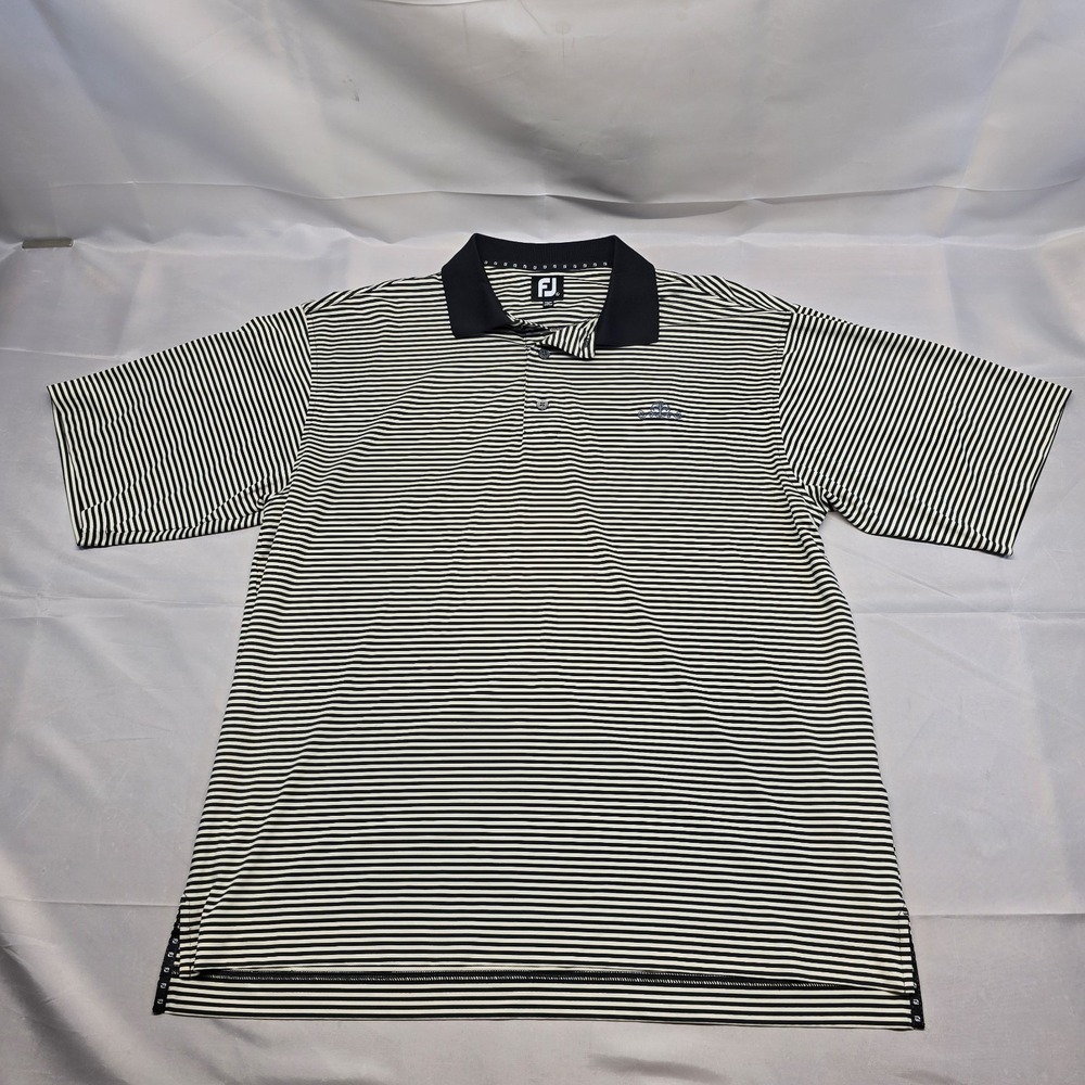 Footjoy Large Striped Golf Polo Size‎ Large Course Logo